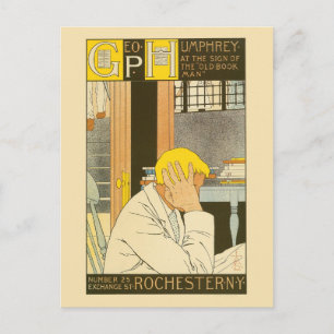 Postal Anuncio de la librería de Rochester