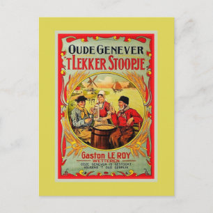 Postal Anuncio de la vieja hembra flamenca (ginebra)