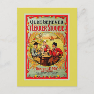 Postal Anuncio de la vieja hembra flamenca (ginebra)