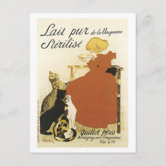 Postal Anuncio de Lait pur de la Vingeanne Sterilize - Ni