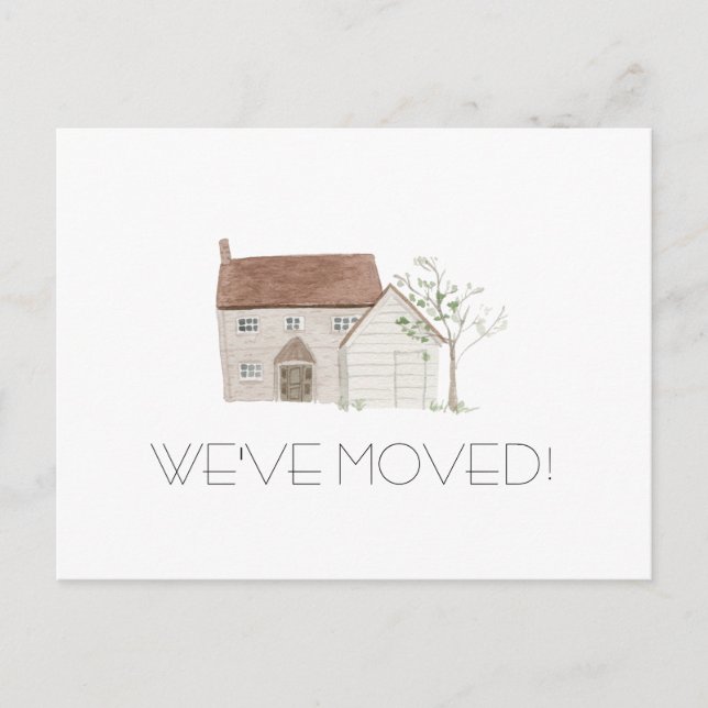 Postal Anuncio de movimiento de cabaña (Anverso)