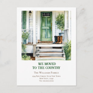 Postal Anuncio de Mudanza de Casa de Campo