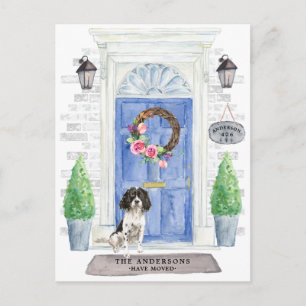 Postal Anuncio de Mudanza de English Springer Spaniel  
