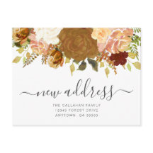 Anuncio de Mudanza Floral de Otoño Nueva Dirección