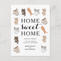 Anuncio de Mudanza Hogar Dulce Hogar Gatitos Adora