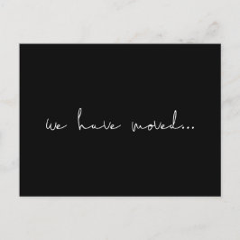 Postal Anuncio de mudanza minimalista