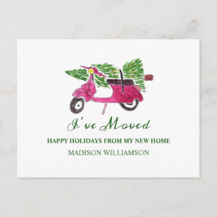 Postal Anuncio de Mudanza   Nuevo Hogar para las Fiestas