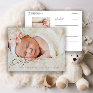 Postal Anuncio de nacimiento de bebé recién nacido gracia