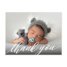 Anuncio de nacimiento de recién nacido Gracias Pos