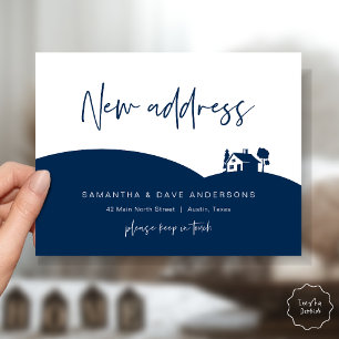 Postal Anuncio de nueva dirección, Casita