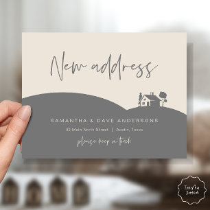 Postal Anuncio de Nueva Dirección, Casita