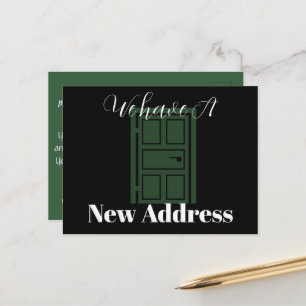 Postal Anuncio de nueva dirección de Simple Green Door