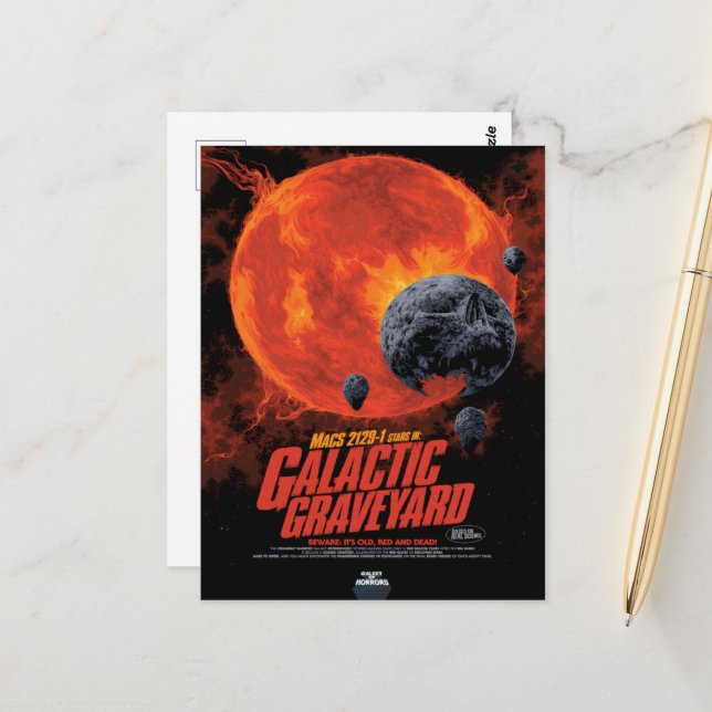 Postal Anuncio de película de terror de ciencia ficción,  (Anverso/Reverso In Situ)