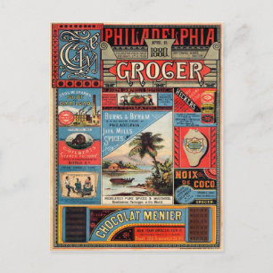 Postal Anuncio de Philadelphia Grocer