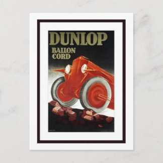 Postal Anuncio de piezas de automóvil de Dunlop Ballon Co