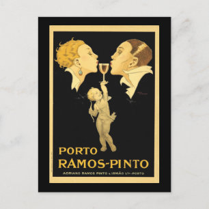 Postal Anuncio de puerto de época