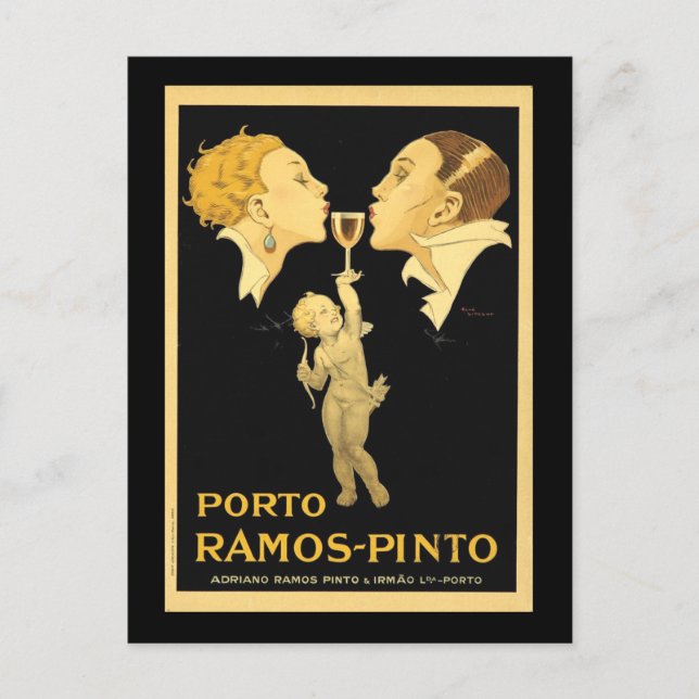 Postal Anuncio de puerto de época (Anverso)