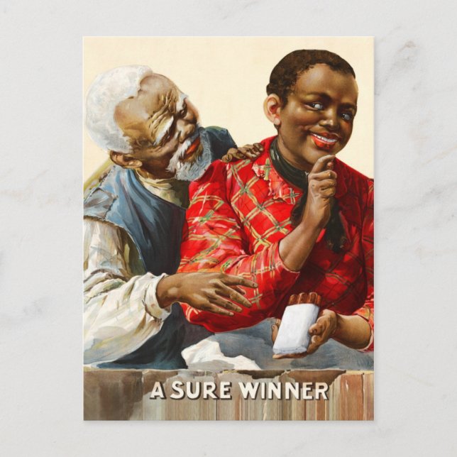 Postal Anuncio de tabaco de época (Anverso)