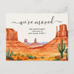Postal Anuncio de traslado al suroeste de Arizona