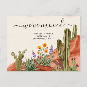 Postal Anuncio de traslado de Cactus Southwest