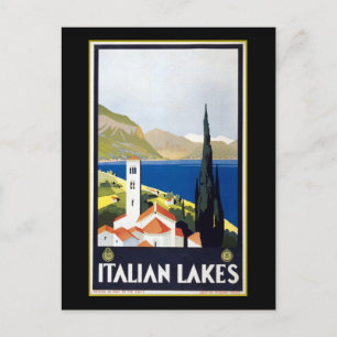 Postal Anuncio de viaje de la Vieja Italia