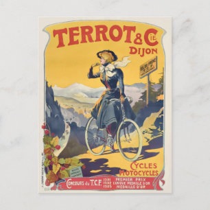 Postal Anuncio de Viaje en Ciclismo en Francia