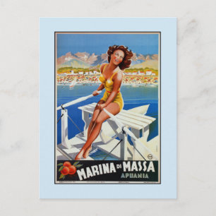 Postal Anuncio de viaje italiano Marina di Massa