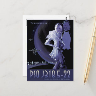 Postal Anuncio de Viajes de Ciencia Ficción, Planeta PSO 