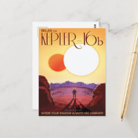 Anuncio de viajes de Sci-Fi, Planet Kepler-16b