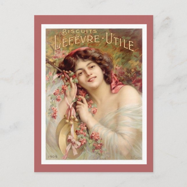 Postal Anuncio de Vintage Biscuit (Anverso)