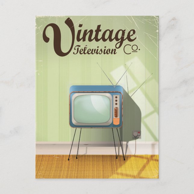 Postal Anuncio de Vintage Television Co. (Anverso)