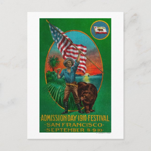 Postal Anuncio del día de admisión, Festival Estatal (Anverso)