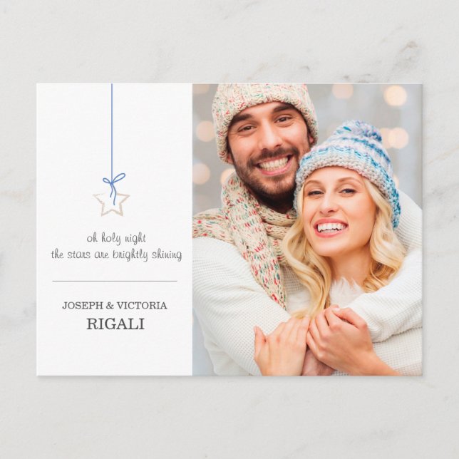 Postal Anuncio del nuevo viaje de vacaciones a casa (Anverso)