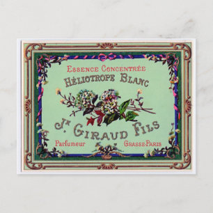 Postal Anuncio del perfume francés
