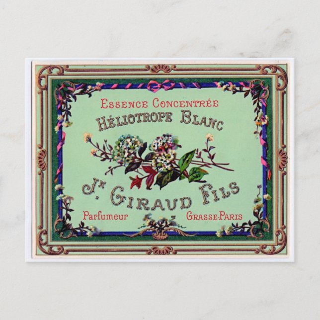 Postal Anuncio del perfume francés (Anverso)