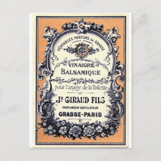 Postal Anuncio del perfume francés