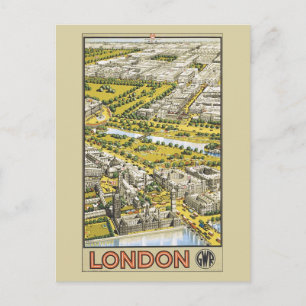 Postal Anuncio del Vintage London Great Western Railway