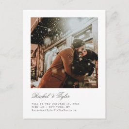 Postal Anuncio formal de compromiso de boda