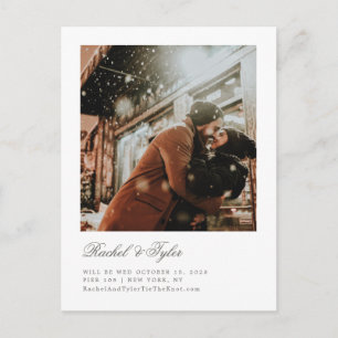 Postal Anuncio formal de compromiso de boda