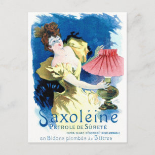 Postal "Anuncio francés de la gasolina de Saxoleine