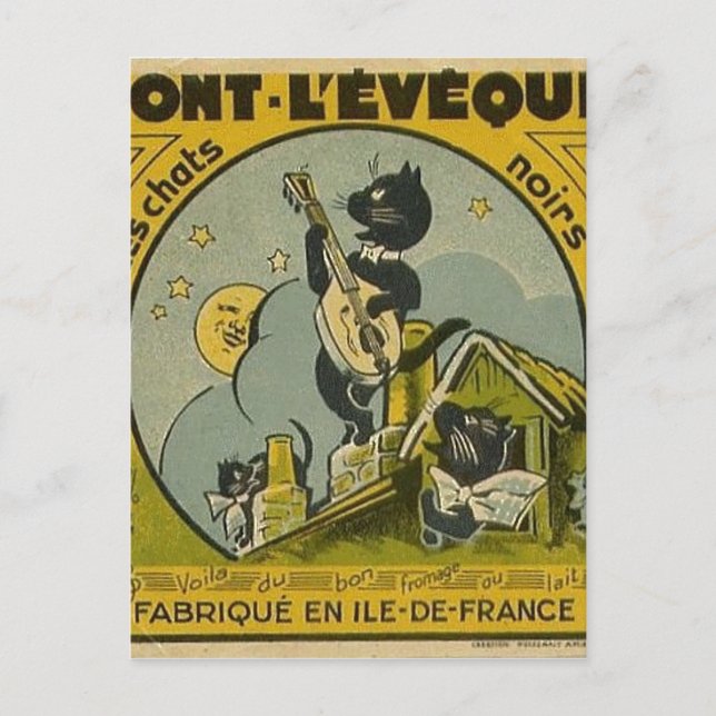 Postal Anuncio francés vintage (Anverso)