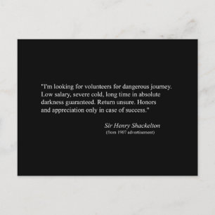 Postal Anuncio para la Expedición Shackelton NIMROD de 19