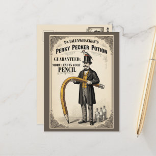 Postal Anuncio Victoriano Divertido