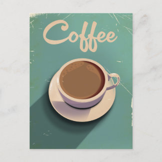 Postal Anuncio vintage de café