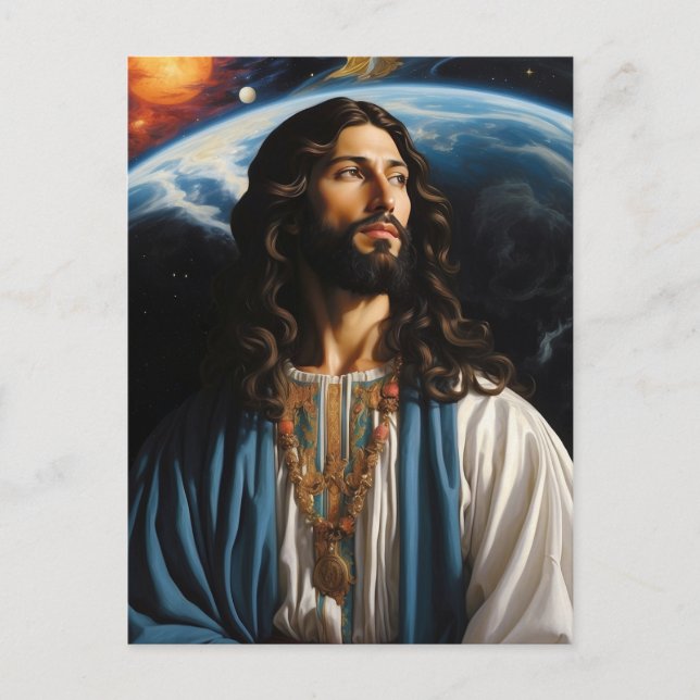 Postal *~* Anverso de fantasía AP50 con planeta Tierra (Anverso)