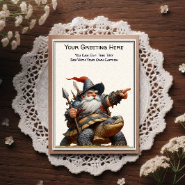 Postal Any Occasion Gnome and Elven Warrior Storybook