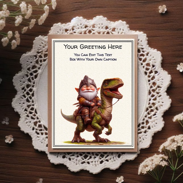 Postal Any Occasion Gnome and Elven Warrior Storybook (Subido por el creador)