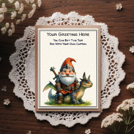 Postal Any Occasion Gnome and Elven Warrior Storybook