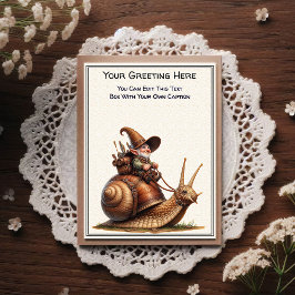 Postal Any Occasion Gnome and Elven Warrior Storybook