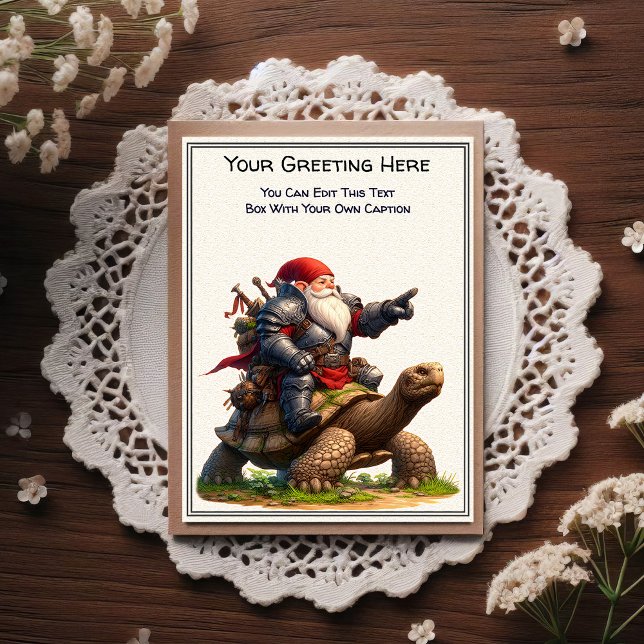 Postal Any Occasion Gnome and Elven Warrior Storybook (Subido por el creador)